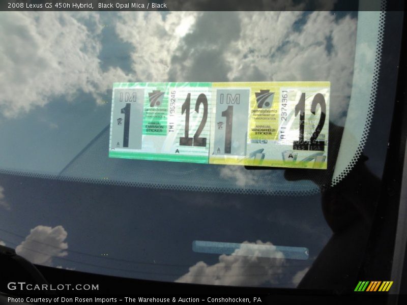 Black Opal Mica / Black 2008 Lexus GS 450h Hybrid