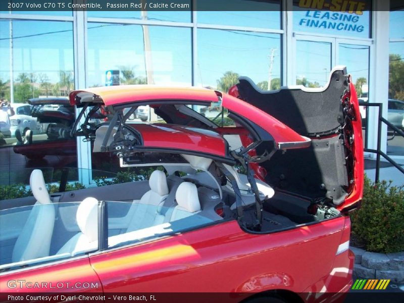 Passion Red / Calcite Cream 2007 Volvo C70 T5 Convertible