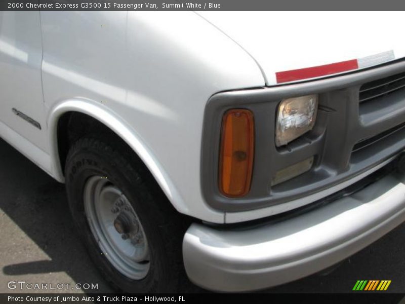 Summit White / Blue 2000 Chevrolet Express G3500 15 Passenger Van