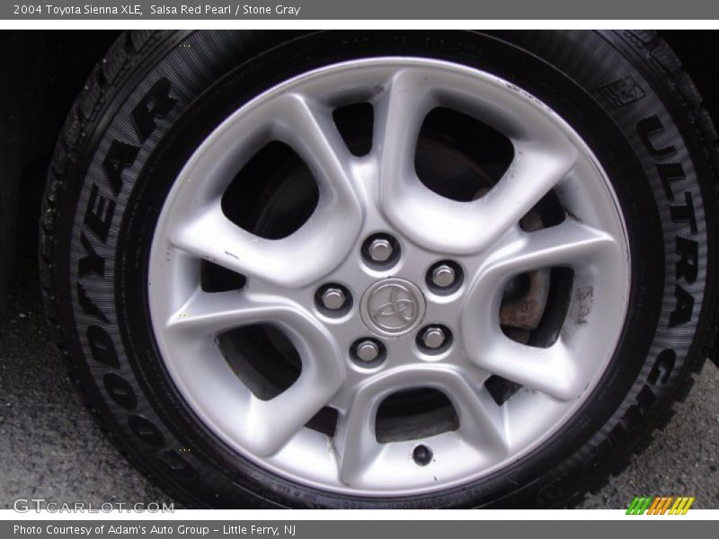 Salsa Red Pearl / Stone Gray 2004 Toyota Sienna XLE
