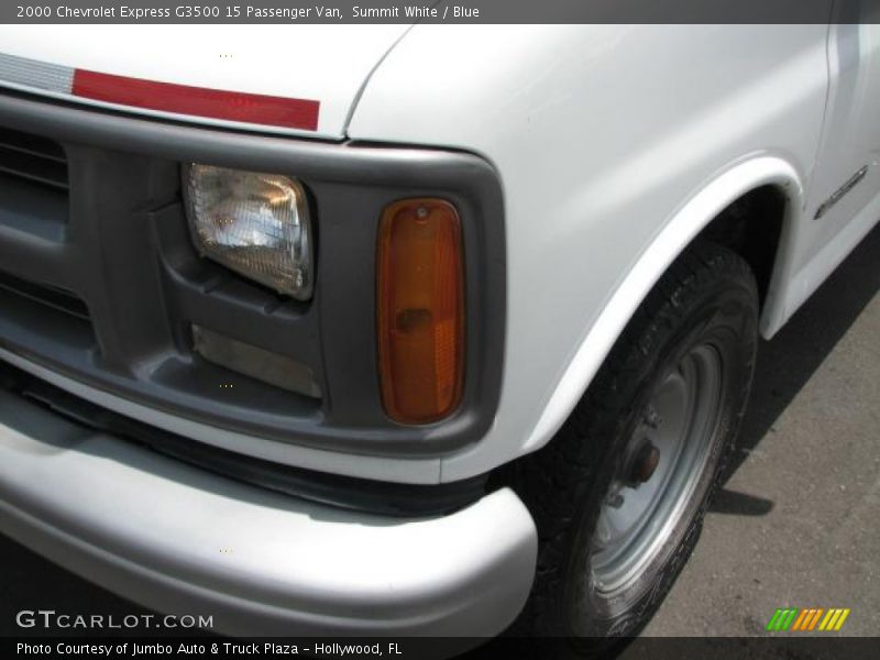 Summit White / Blue 2000 Chevrolet Express G3500 15 Passenger Van