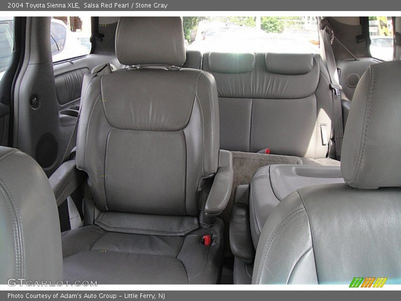 Salsa Red Pearl / Stone Gray 2004 Toyota Sienna XLE