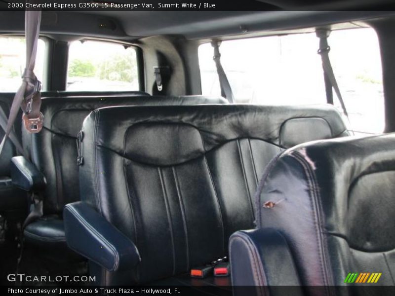 2000 Express G3500 15 Passenger Van Blue Interior