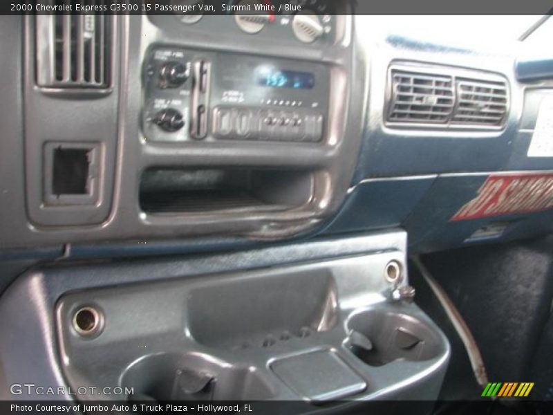 Summit White / Blue 2000 Chevrolet Express G3500 15 Passenger Van