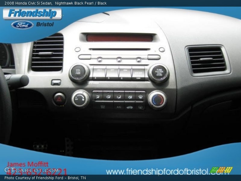 Nighthawk Black Pearl / Black 2008 Honda Civic Si Sedan