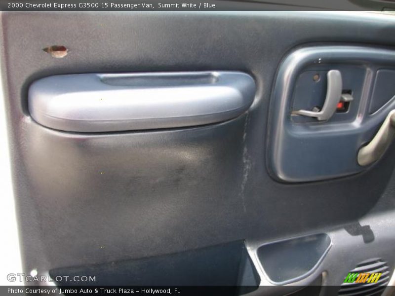 Summit White / Blue 2000 Chevrolet Express G3500 15 Passenger Van