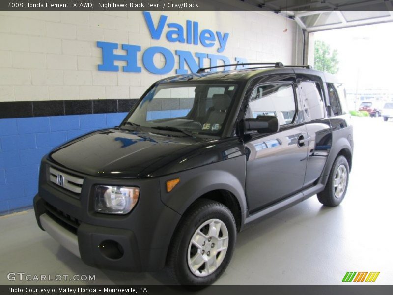 Nighthawk Black Pearl / Gray/Black 2008 Honda Element LX AWD