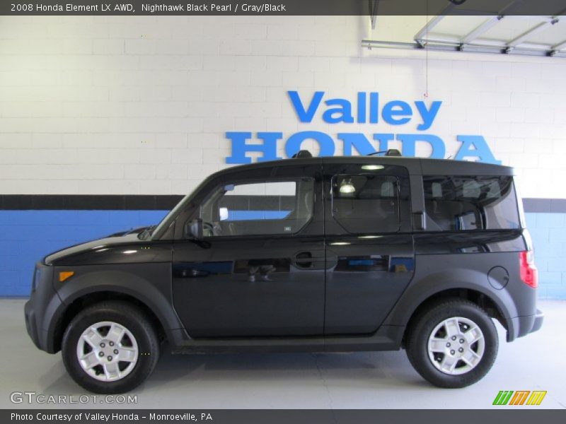 Nighthawk Black Pearl / Gray/Black 2008 Honda Element LX AWD