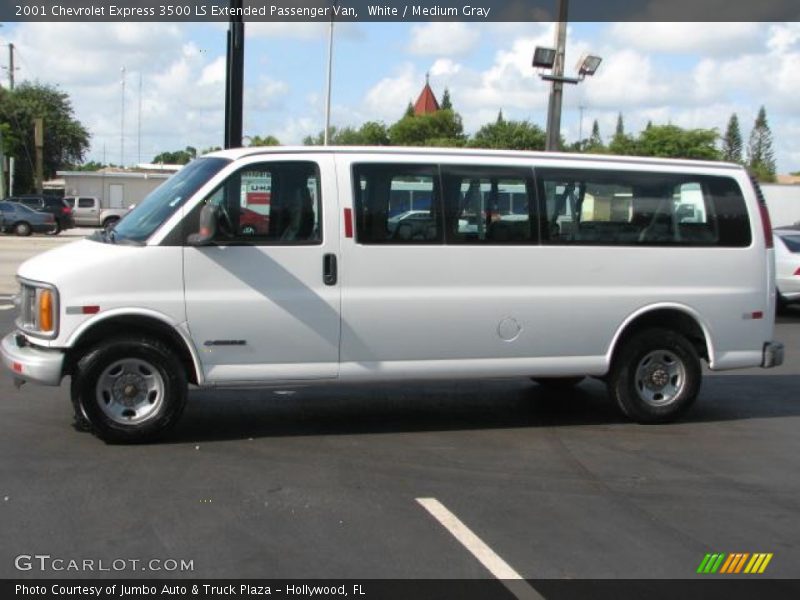  2001 Express 3500 LS Extended Passenger Van White