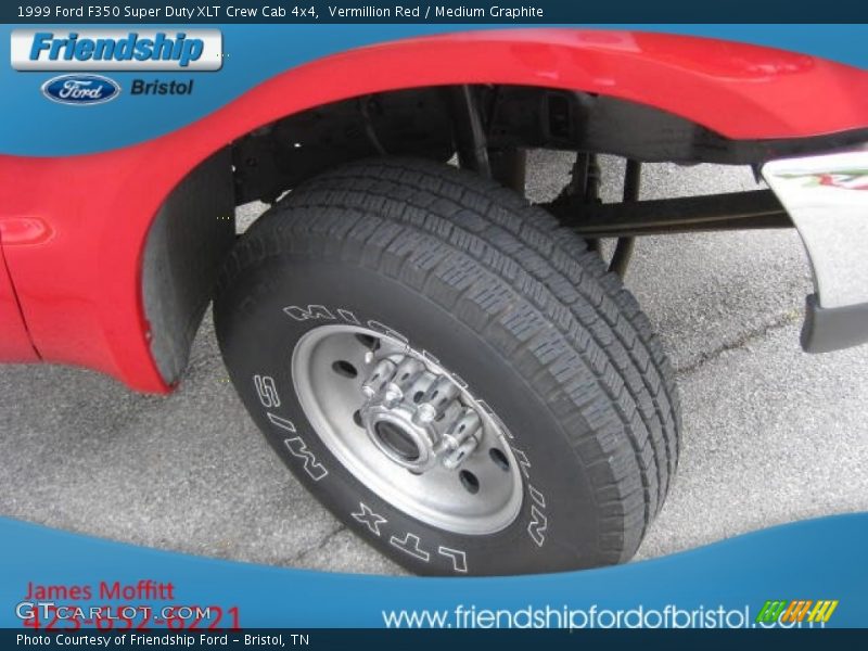 Vermillion Red / Medium Graphite 1999 Ford F350 Super Duty XLT Crew Cab 4x4