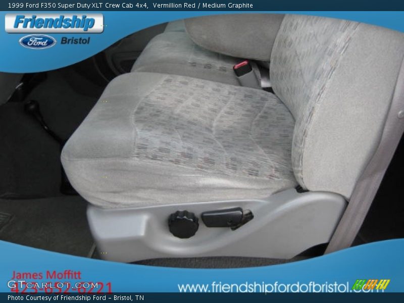 Vermillion Red / Medium Graphite 1999 Ford F350 Super Duty XLT Crew Cab 4x4