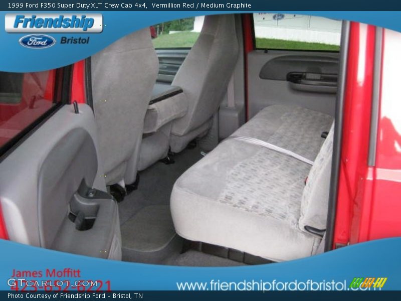 Vermillion Red / Medium Graphite 1999 Ford F350 Super Duty XLT Crew Cab 4x4