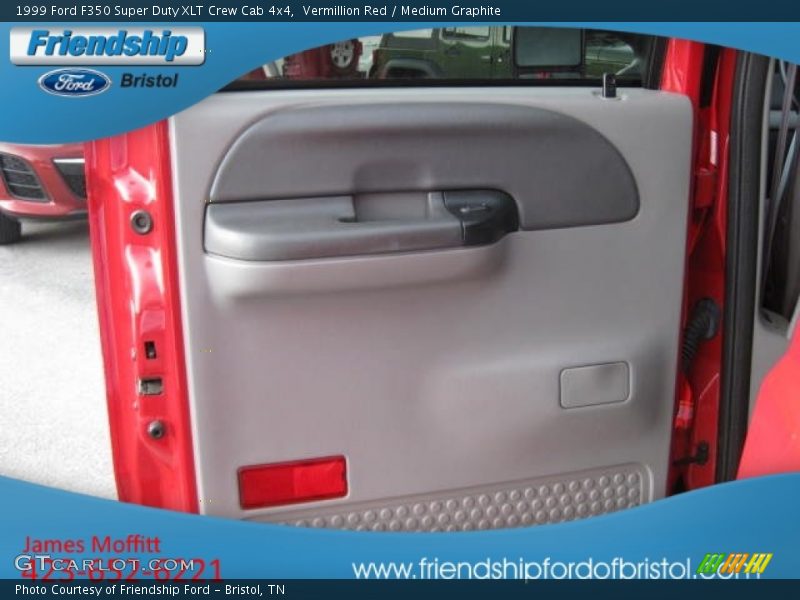Vermillion Red / Medium Graphite 1999 Ford F350 Super Duty XLT Crew Cab 4x4