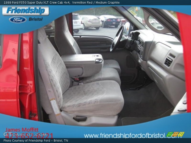 Vermillion Red / Medium Graphite 1999 Ford F350 Super Duty XLT Crew Cab 4x4