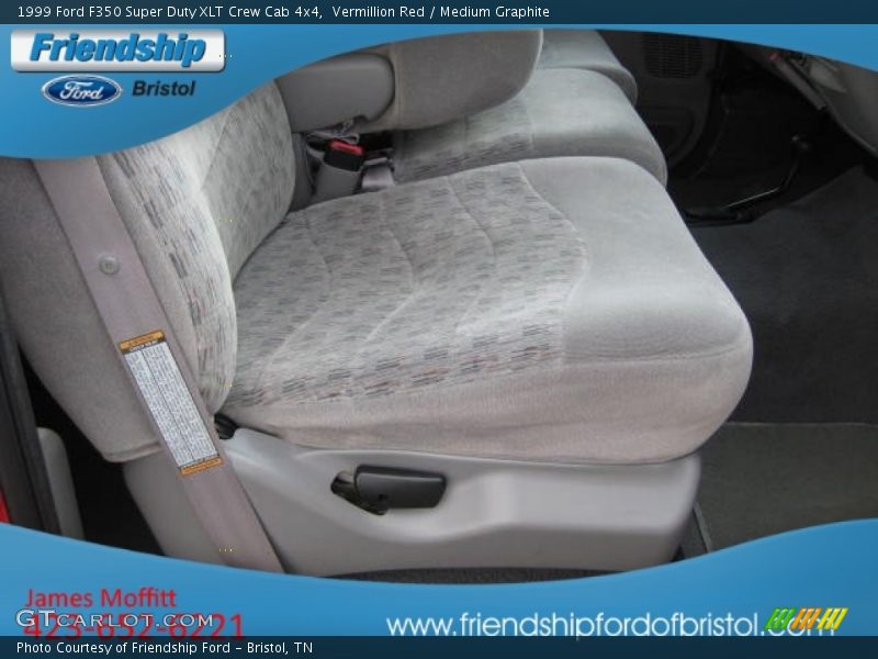 Vermillion Red / Medium Graphite 1999 Ford F350 Super Duty XLT Crew Cab 4x4