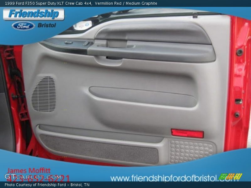 Vermillion Red / Medium Graphite 1999 Ford F350 Super Duty XLT Crew Cab 4x4
