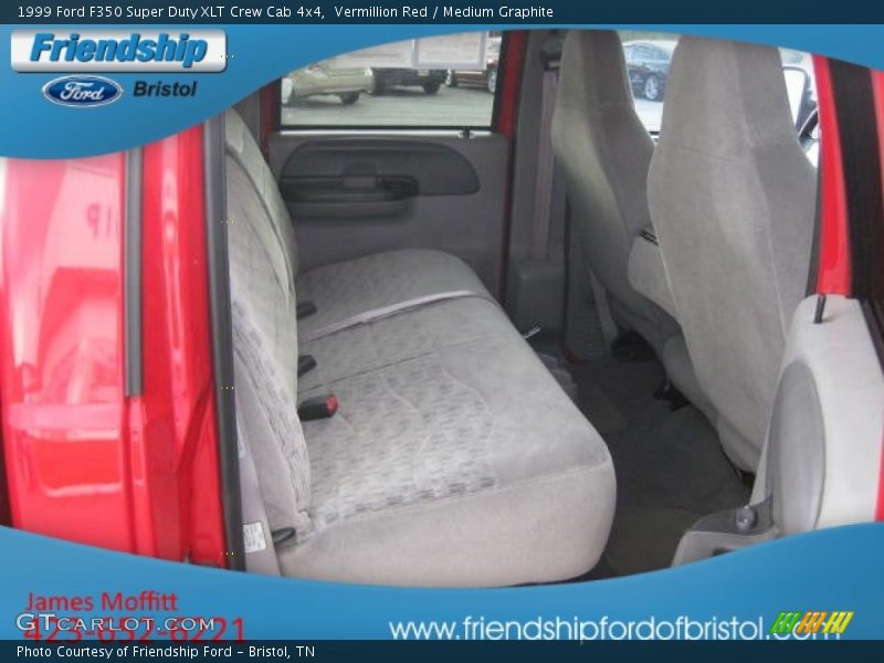Vermillion Red / Medium Graphite 1999 Ford F350 Super Duty XLT Crew Cab 4x4