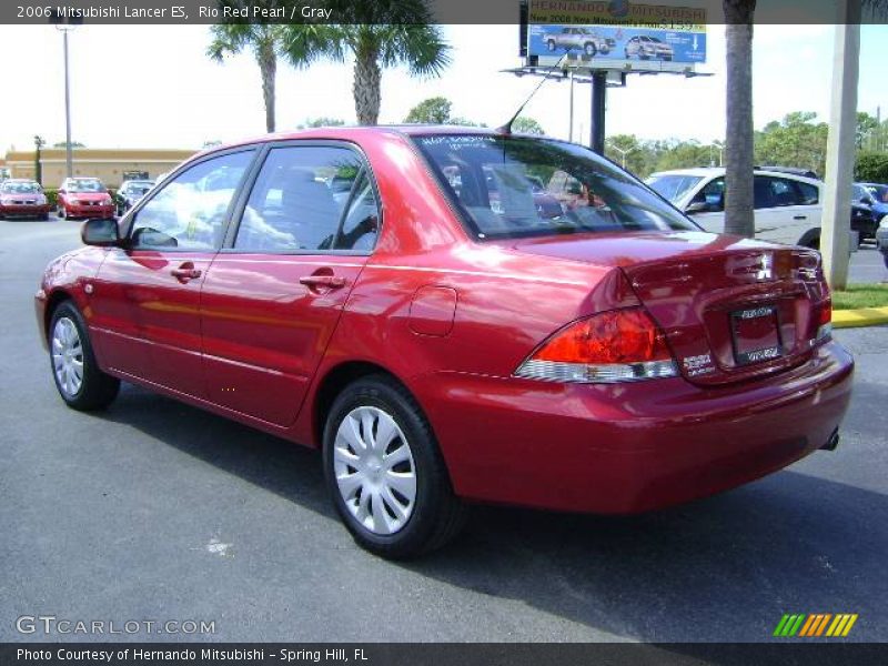 Rio Red Pearl / Gray 2006 Mitsubishi Lancer ES