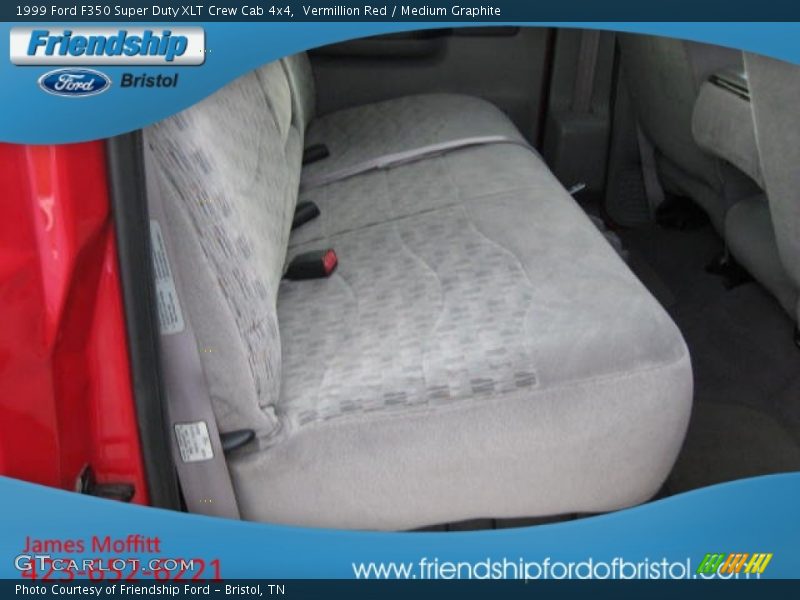 Vermillion Red / Medium Graphite 1999 Ford F350 Super Duty XLT Crew Cab 4x4