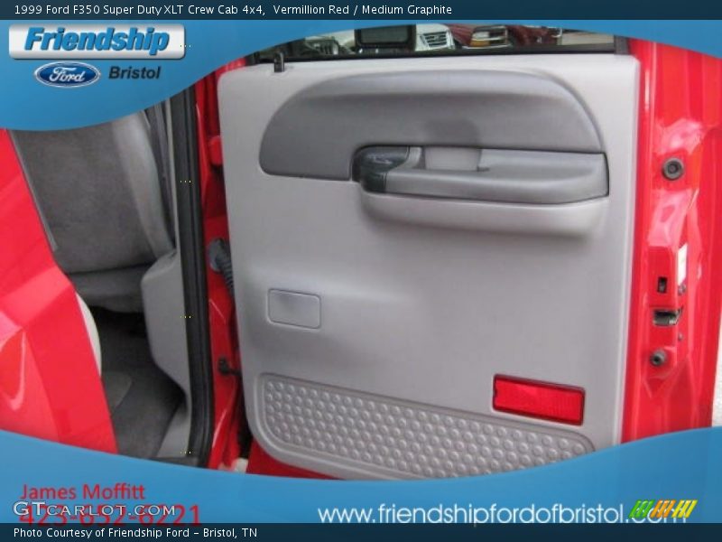 Vermillion Red / Medium Graphite 1999 Ford F350 Super Duty XLT Crew Cab 4x4