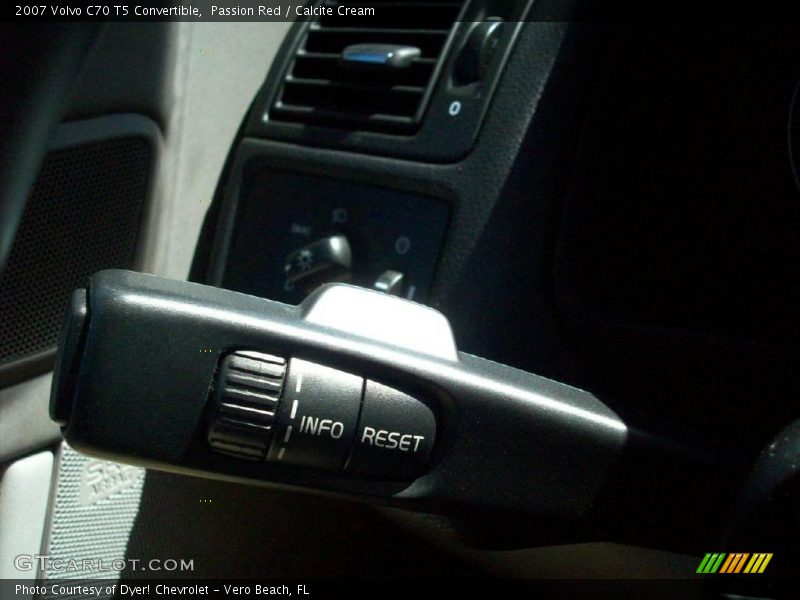 Passion Red / Calcite Cream 2007 Volvo C70 T5 Convertible