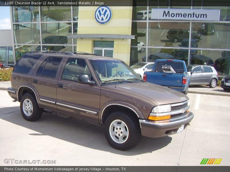 Sandalwood Metallic / Beige 1998 Chevrolet Blazer LS 4x4