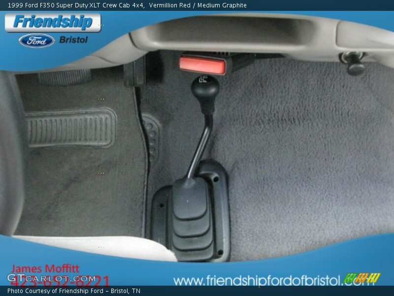Vermillion Red / Medium Graphite 1999 Ford F350 Super Duty XLT Crew Cab 4x4