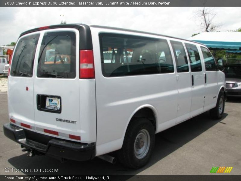 Summit White / Medium Dark Pewter 2003 Chevrolet Express 3500 Extended Passenger Van