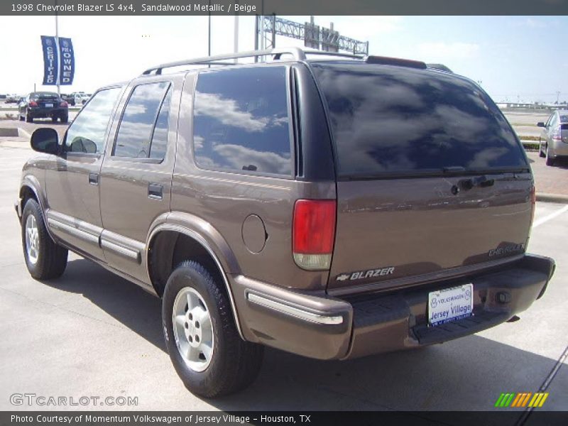 Sandalwood Metallic / Beige 1998 Chevrolet Blazer LS 4x4