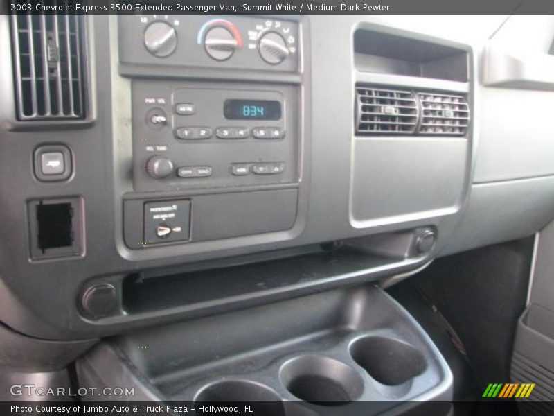 Summit White / Medium Dark Pewter 2003 Chevrolet Express 3500 Extended Passenger Van