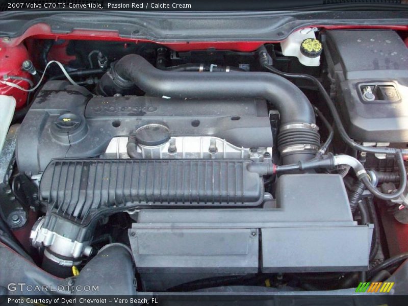 Passion Red / Calcite Cream 2007 Volvo C70 T5 Convertible