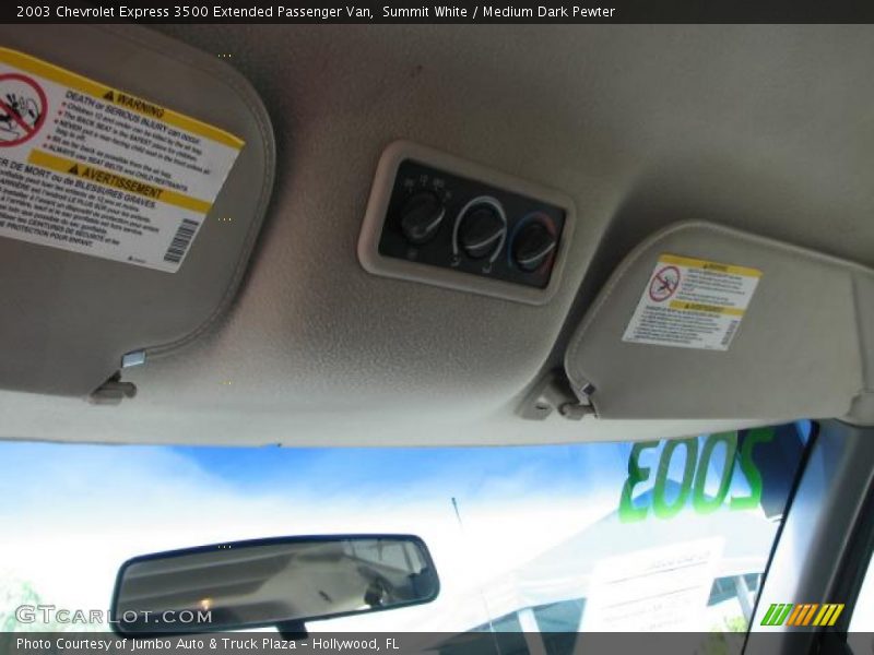 Summit White / Medium Dark Pewter 2003 Chevrolet Express 3500 Extended Passenger Van