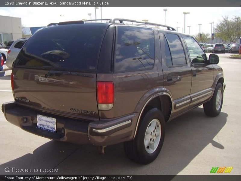 Sandalwood Metallic / Beige 1998 Chevrolet Blazer LS 4x4