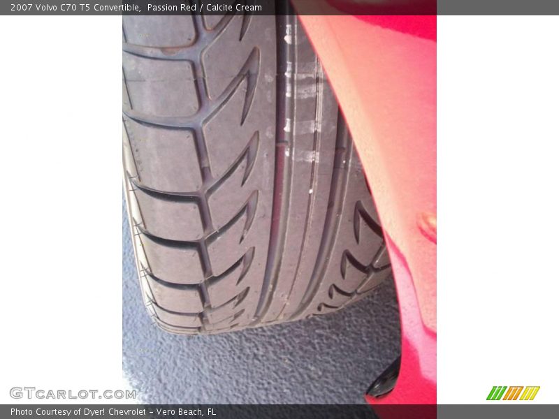 Passion Red / Calcite Cream 2007 Volvo C70 T5 Convertible