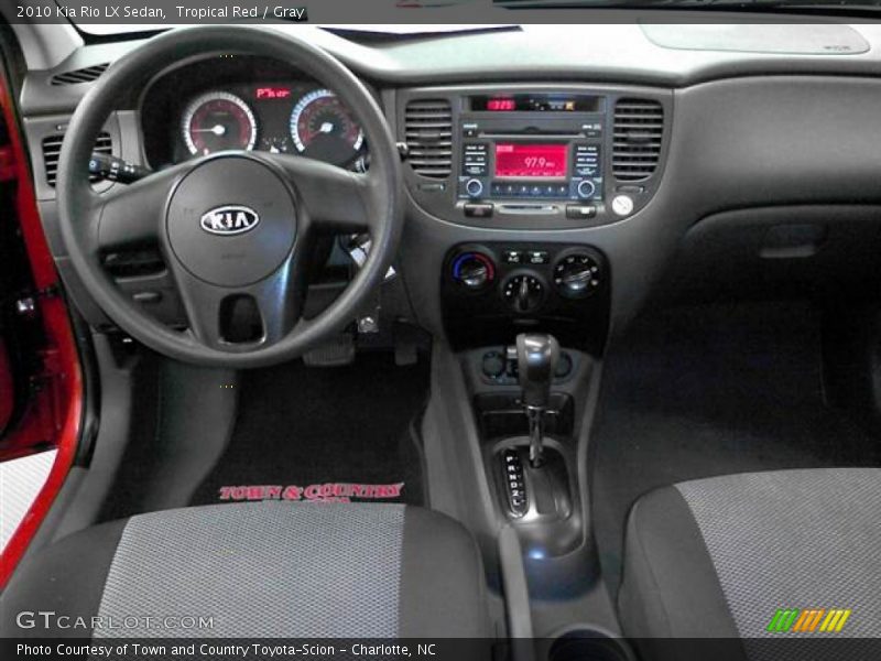 Tropical Red / Gray 2010 Kia Rio LX Sedan