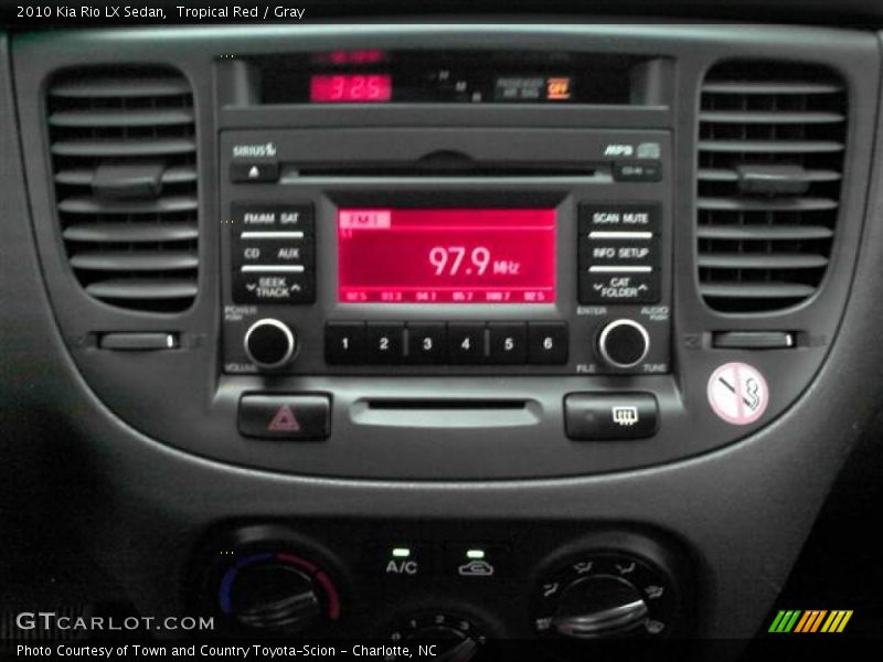 Tropical Red / Gray 2010 Kia Rio LX Sedan