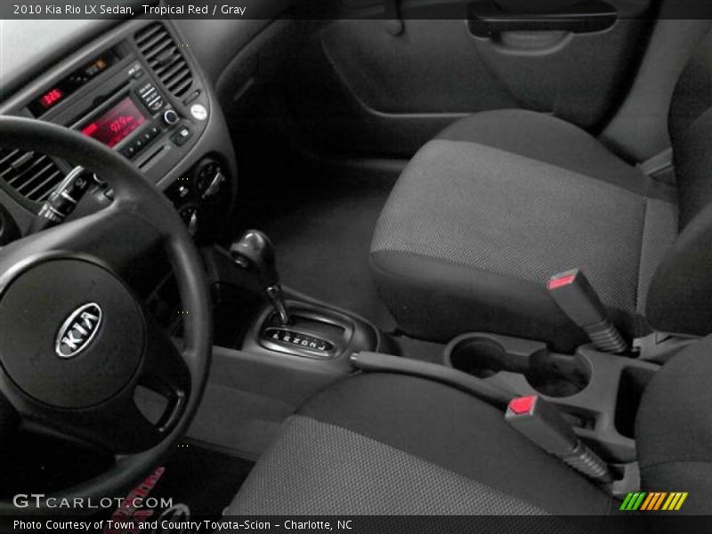 Tropical Red / Gray 2010 Kia Rio LX Sedan