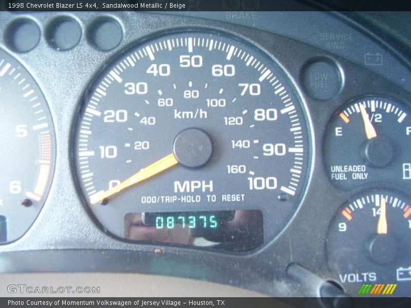 Sandalwood Metallic / Beige 1998 Chevrolet Blazer LS 4x4
