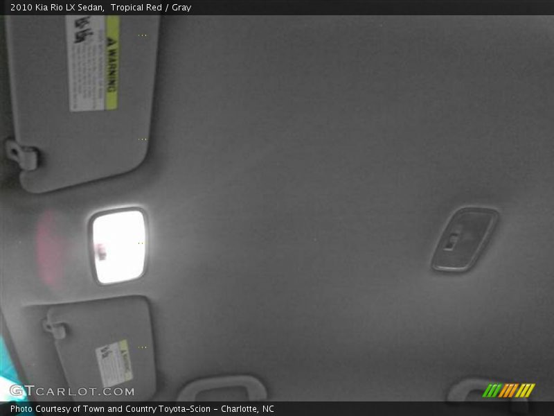 Tropical Red / Gray 2010 Kia Rio LX Sedan