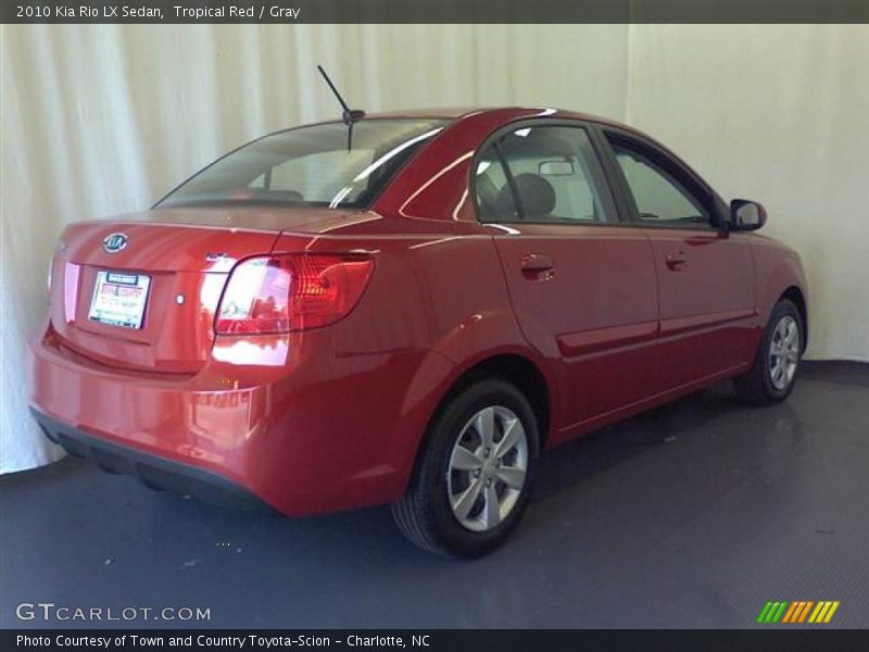 Tropical Red / Gray 2010 Kia Rio LX Sedan