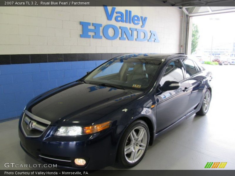 Royal Blue Pearl / Parchment 2007 Acura TL 3.2