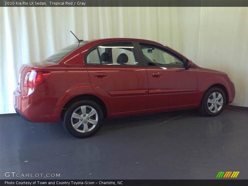 Tropical Red / Gray 2010 Kia Rio LX Sedan
