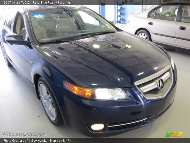 Royal Blue Pearl / Parchment 2007 Acura TL 3.2