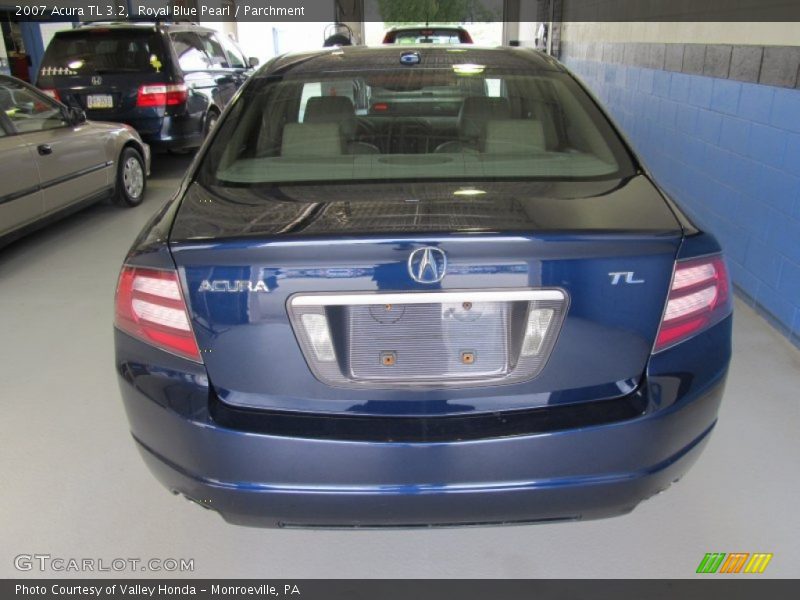 Royal Blue Pearl / Parchment 2007 Acura TL 3.2