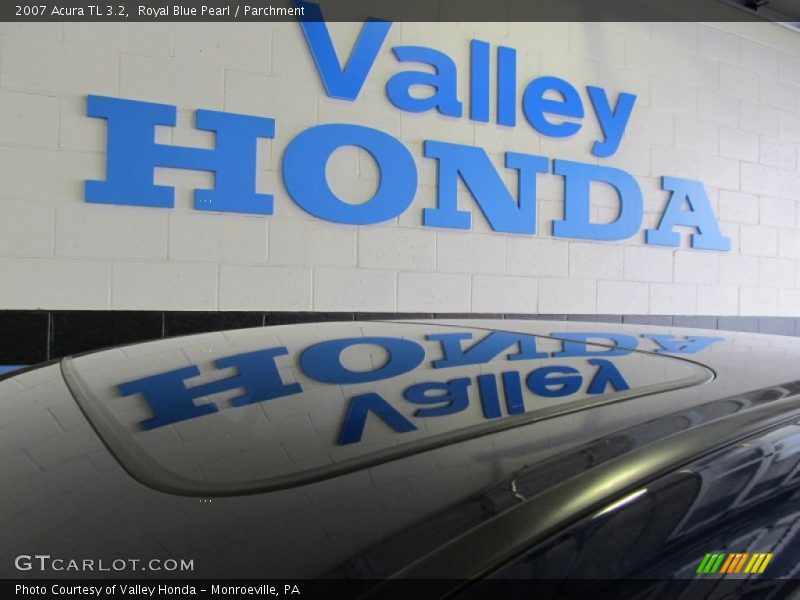 Royal Blue Pearl / Parchment 2007 Acura TL 3.2
