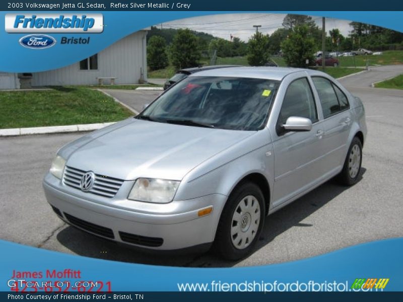 Reflex Silver Metallic / Grey 2003 Volkswagen Jetta GL Sedan