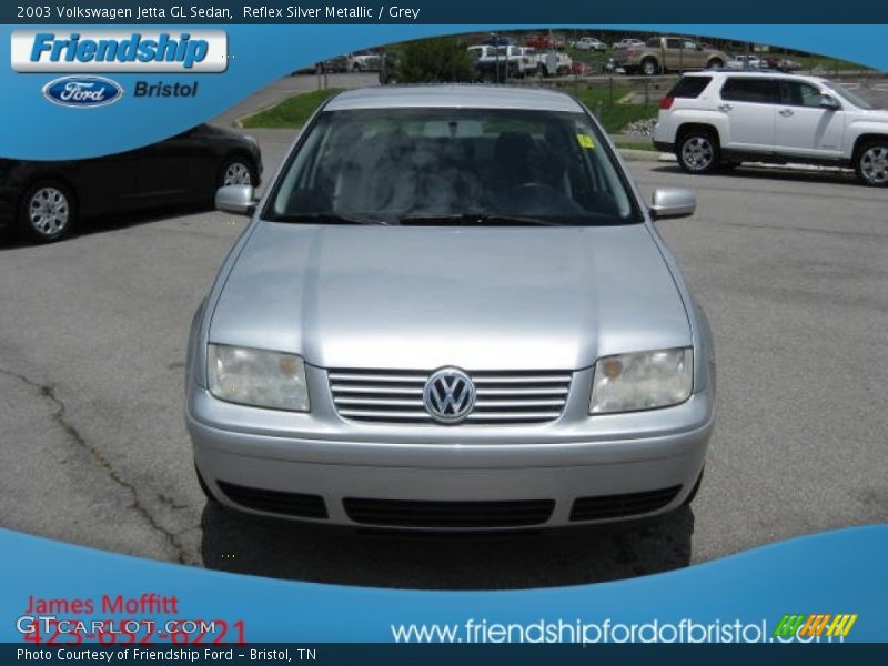 Reflex Silver Metallic / Grey 2003 Volkswagen Jetta GL Sedan
