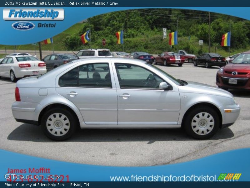 Reflex Silver Metallic / Grey 2003 Volkswagen Jetta GL Sedan