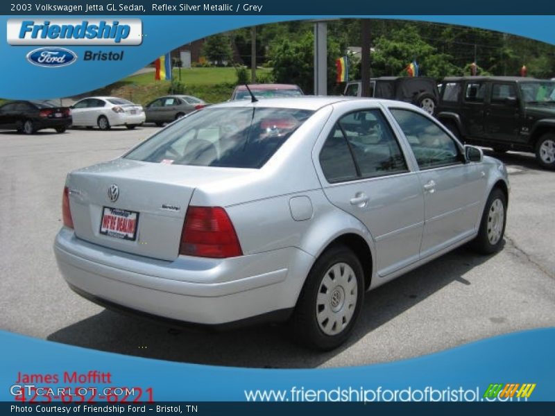 Reflex Silver Metallic / Grey 2003 Volkswagen Jetta GL Sedan