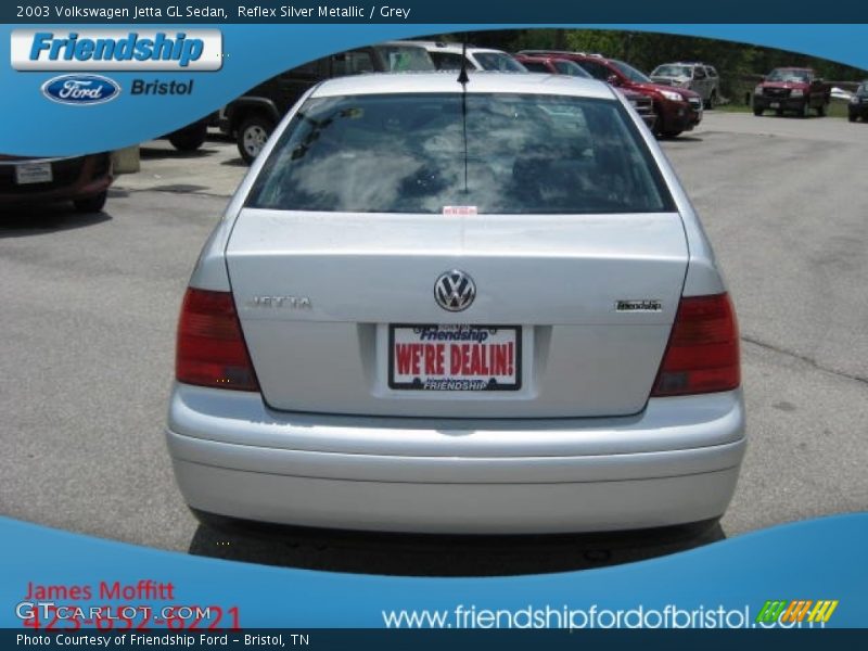 Reflex Silver Metallic / Grey 2003 Volkswagen Jetta GL Sedan